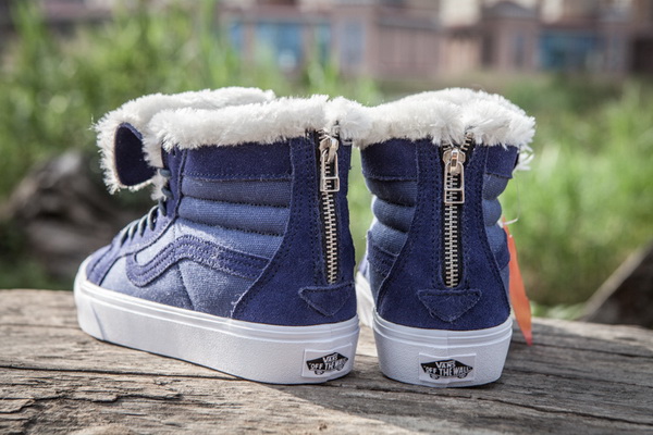 Vans High Top Shoes Lined with fur--005